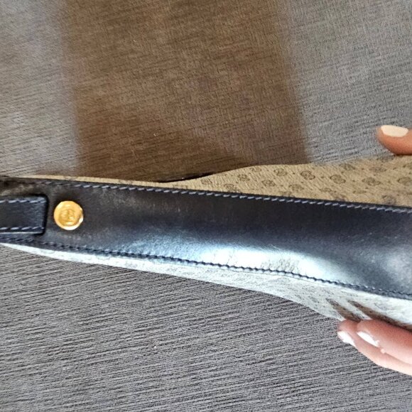 GUCCI Navy Blue Canvas Supreme Micro GG Blue Trim Crossbody Bag Authenticated - Picture 5 of 16